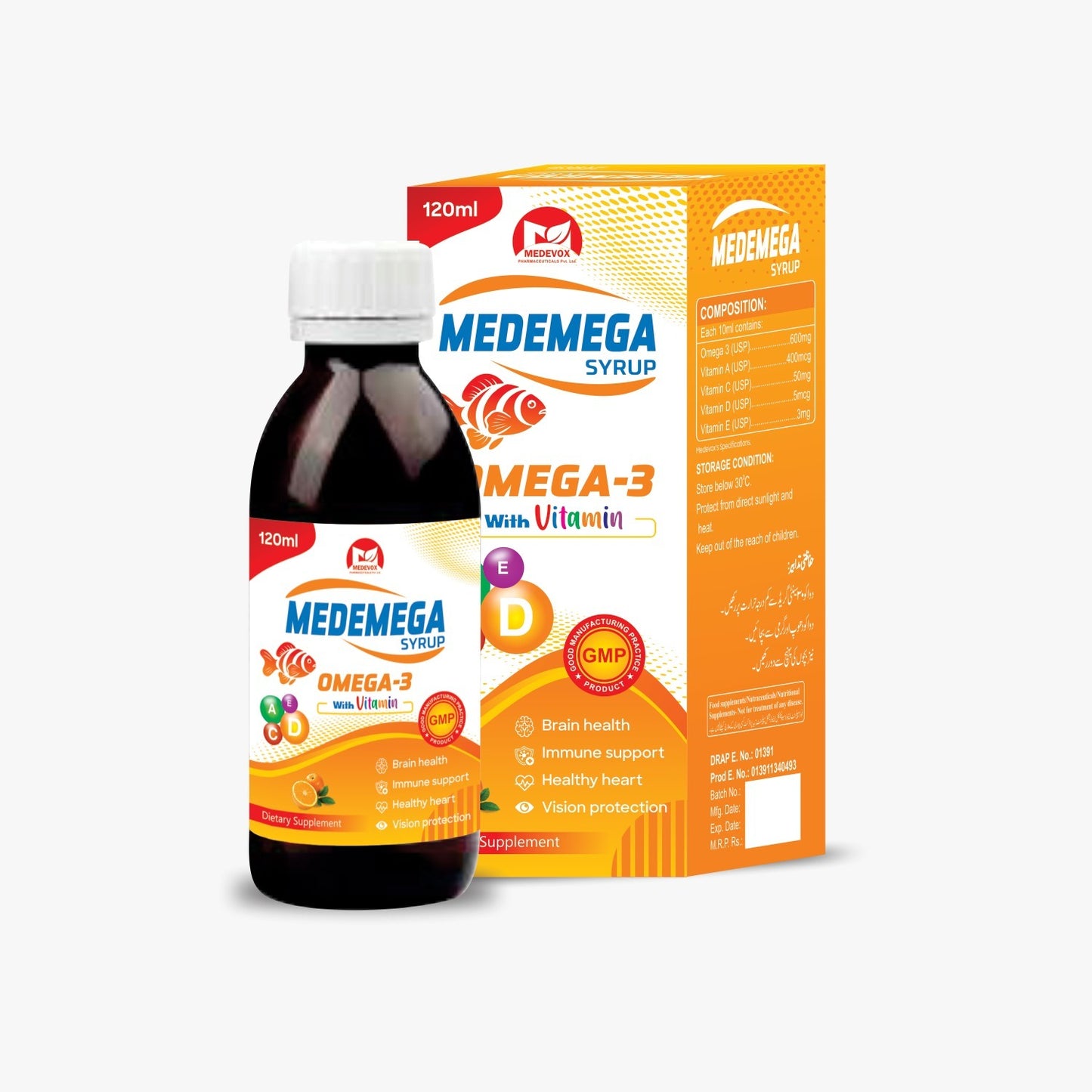 MEDEMEGA Syrup 120ml